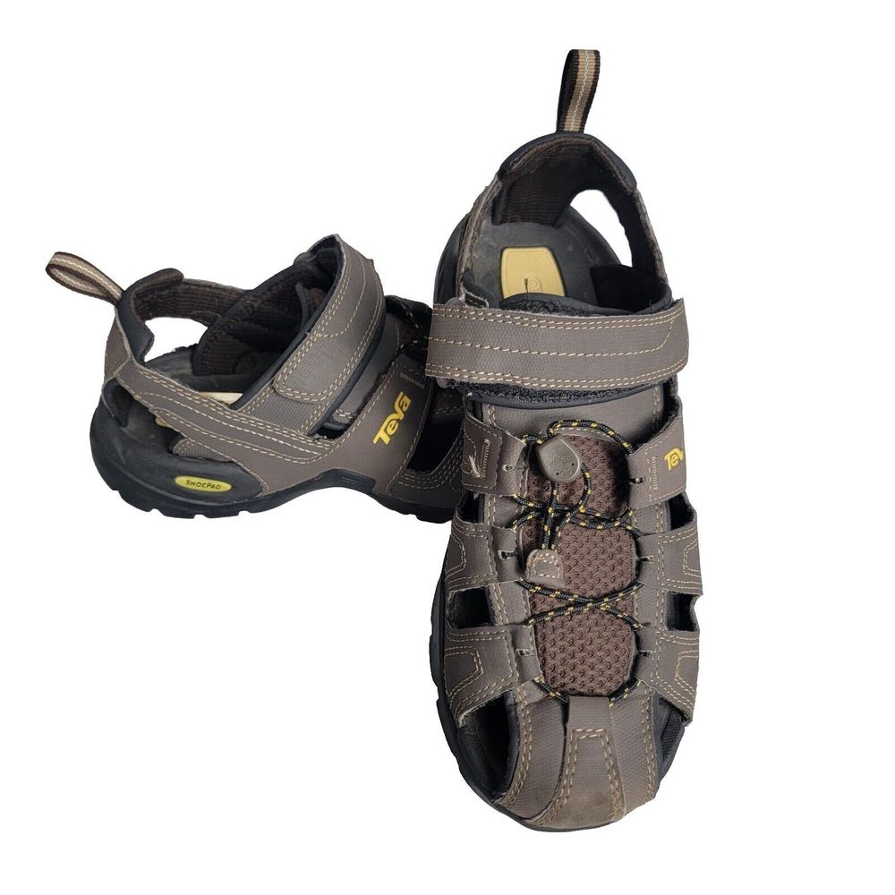 Teva Forebay Turkish Fisherman Sport Hiking Sandals 1001116 Brown Mens Size 8